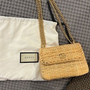 Gucci - Straw Mini Purse; Worn Once - like new